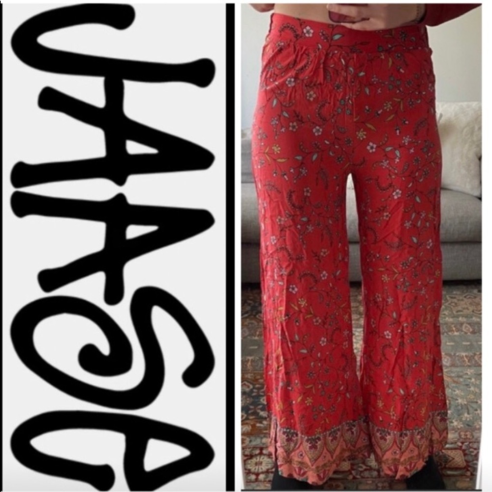 JAASE Boho flowy wide leg pant. Size XS